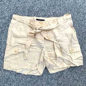 Talbots petite silk cargo shorts 6P